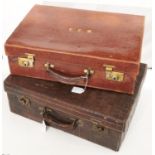 A crocodile hide dressing case, Drew & Sons 33, 35, 37 Piccadilly Circus W, c1900, 48.5cm l and