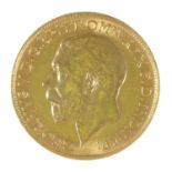Gold coin. Sovereign, 1913