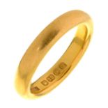 A 22ct gold wedding ring, Birmingham 1931, 5.7g, size I Wear consistent with age