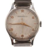 A Jaeger le Coultre  stainless gentleman's wristwatch,  No on case back 634370, 31mm, on an