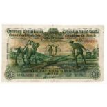 Bank Note. Ireland, Ploughman, National Bank Ltd £1 2-9-39