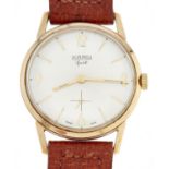 A Roamer gold plated gentleman's wristwatch, Sport, 34mm, maker's box Apparently working order and