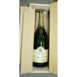 George Goulet - A Methuselah champagne bottle (empty), contained within it's OWC