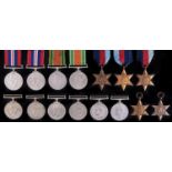 WWII Stars, Defence Medal and War Medal (15)