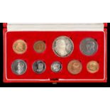 Gold Coins. Republic of South Africa 9 coin proof set, one cent - two rand, 1968, cased
