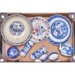 Miscellaneous Chinese and other blue and white porcelain, late 18th / early 19th c and later and