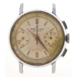 A Breitling stainless steel gentleman's chronograph wristwatch, ref 1199, 34mm Movement