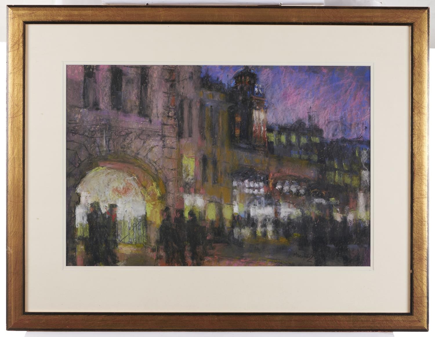 Debra Manifold RI, PS (1961-2020) - Street Scene, Evening, pastel, 41 x 63cm Good condition - Bild 2 aus 3