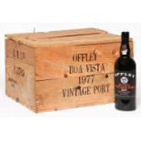 Offley Boa Vista Vintage port, 1977, eight bottles, OWC