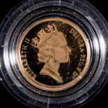 Gold Coin. Proof half sovereign 1988, cased