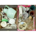 Miscellaneous ceramics and glassware, etc