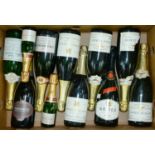 Champagne - Demilly de Baere, three bottles, Champagne Sarah Henrietta, one bottle, Laurent-Perrier,