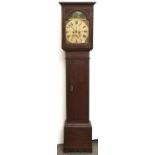 A Scottish oak eight day longcase clock, early 19th c, ...Cupar in Fife, the painted dial with
