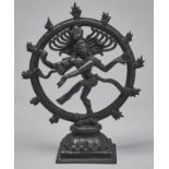 An Indian devotional bronze sculpture of Shiva Nataraja, 26cm h Good condition