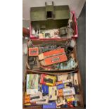 A quantity of Lionel Corporation tinplate railway track and signals, locomotives, carriages, etc, by