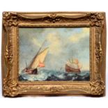 Miscellaneous pictures, watercolours and prints, including landscape by E Partridge, gilt framed and
