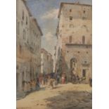 Noel Harry Leaver (1889-1951) - Street in an Arab Town,  signed, watercolour, 36 x 25.5cm Good
