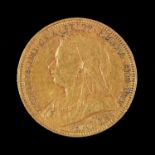 Gold Coin. Sovereign 1893