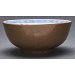 Nanking Cargo. A Chinese blue and white bowl, c1750, painted with the Batavian Floral pattern, 16.