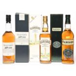 Dufftown single malt Scotch whisky, aged 15 years, 70cl, 43%, in presentation box, a Tamdhu single