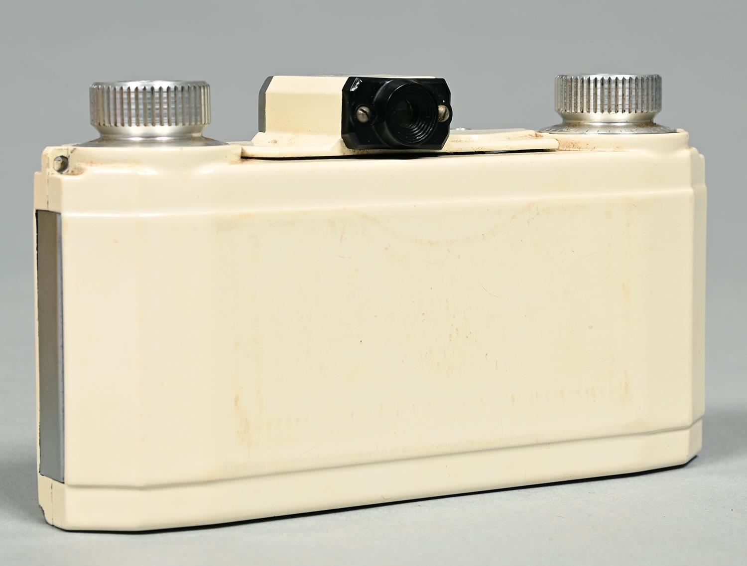 An Ilford Advocate series one roll film camera, with cream enamel finish, with F35mm Dallmeyer lens, - Image 2 of 3