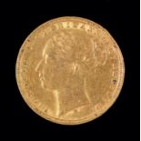 Gold Coin. Sovereign 1875
