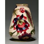 A Moorcroft miniature Persian vase, 1914-1920, 72mm h, impressed marks, green painted initials