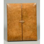 A gilt tooled leather folding photograph frame, Walter Jones, 195 & 196 Sloane St SW, c12930,  lined