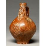 A German Bartmann bottle or Bellarmine, Frechen, mid 17th c, of typical form with arms of