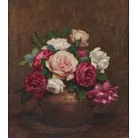 Fanny Sugars (1856-1933) - Still Life with Roses, signed and dated 1889, oil on canvas, 39.5 x 34.