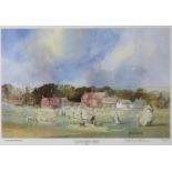 Andy D G le Poidevin - Autumn Sunshine Avesbury, reproduction, printed in colour, signed by the