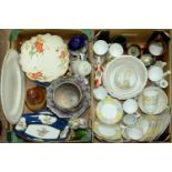 Miscellaneous ornamental ceramics, to include a Grimwade's Royal Winton chintz octagonal bowl,