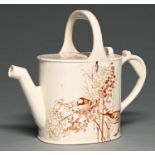 A Brown-Westhead, Moore & Co sepia printed earthenware Canova pattern water can, c1880, 27cm h,