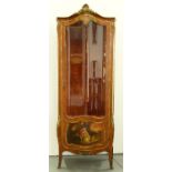 A French ormolu mounted kingwood cabinet, early 20th c, in Louis XV Vernis Martin style, the door
