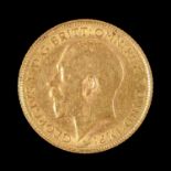 Gold Coin. Half sovereign 1914