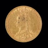 Gold Coin. Sovereign 1892