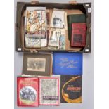A quantity of Wills cigarette cards, postcards, stamps, newspapers, Mrs Beeton's Cookery Book, new