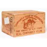 Real Companhia Velha 1985 Vintage port, twelve bottles, OWC