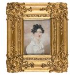 English School, 1816 - Portrait Miniature of a Young Lady called Ann Tayler, with an inscription