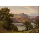 Henry Cheadle (1852-after 1931) - Lake District Landscape, signed, oil on canvas, 24 x 34cm Unlined,