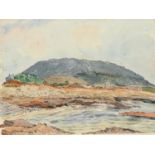 Karl Hagerdon RBA (1889-1969) - Mediterranean Coastal Landscape, pen, ink and watercolour, signed
