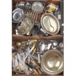 Miscellaneous plated ware, Victorian and later, etc