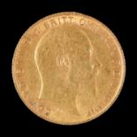 Gold Coin. Half sovereign 1910