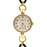 A J W Benson 9ct gold lady's wristwatch,  21mm, Birmingham 1960 Apparently working order and good