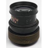 A Taylor, Taylor & Hobson Ltd 20" f4.5 Aviar aircraft camera lens, No 73022, with iris diaphragm,
