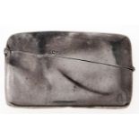 A Victorian silver waistcoat card case, 82mml, Birmingham 1899, 1oz 6dws Wear and dents