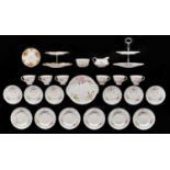 Miscellaneous Royal Albert and Colclough bone china teaware and two cake stands As a lot in good