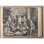 Eton College. An album of photographs, 1896-1902, of college houses, teams, parades, match