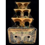 Paper Peepshow. Thames Tunnel [c1850-60] accordion folding peepshow with two cut out panels and