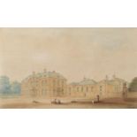 English School, 1866 - Narford Hall Norfolk, signed with initials R K and dated June 1866, pen,